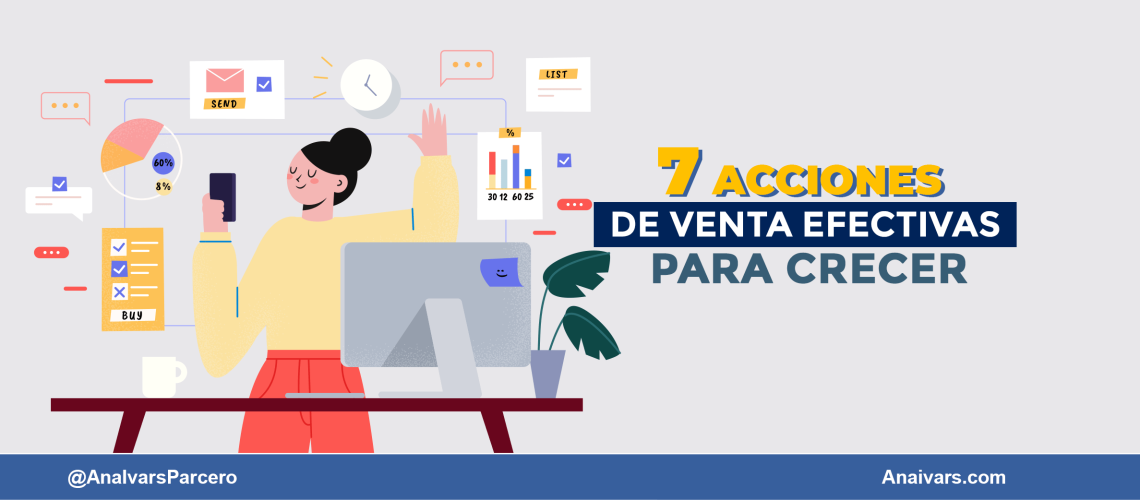 7 acciones de venta efectivas para crecer
