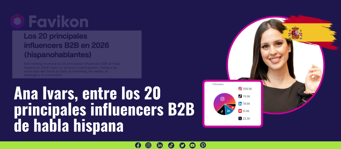 Ana Ivars entre los 20 influencers b2b de habla hispana